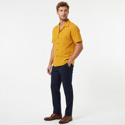 Chemise homme manches longues en coton pour le printemps été