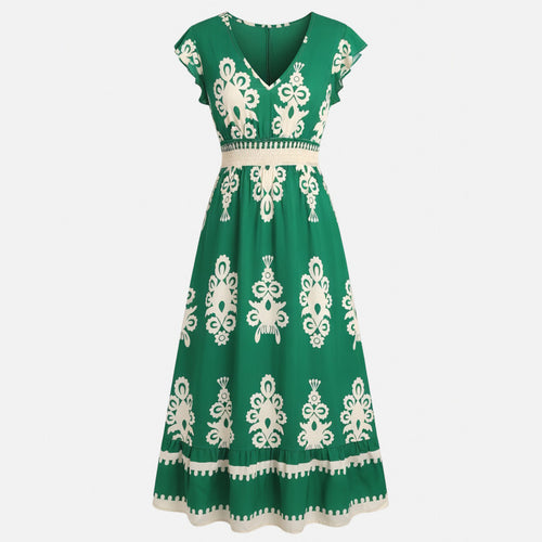 Robe trapèze femme en coton léger pour le printemps