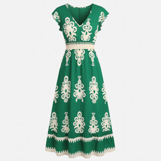 Robe trapèze femme en coton léger pour le printemps