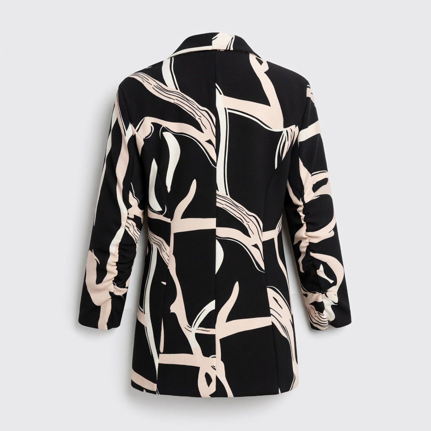 Blazer femme coton printemps blazer imprimé géométrique élégant