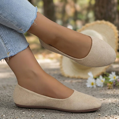 Ballerines femme cuir printemps chaussures plates femme