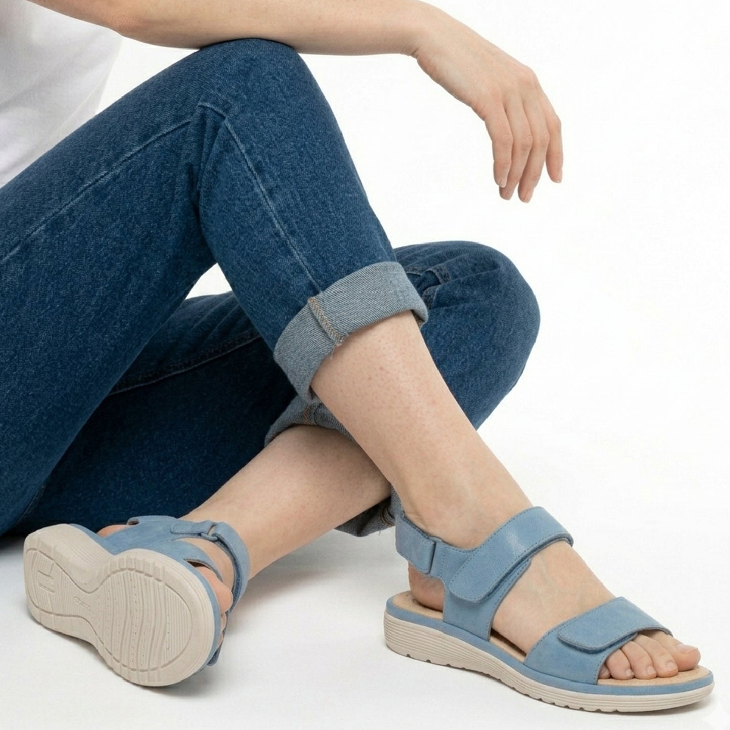 Sandales femme cuir printemps été confort semelle soutien voûte plantaire