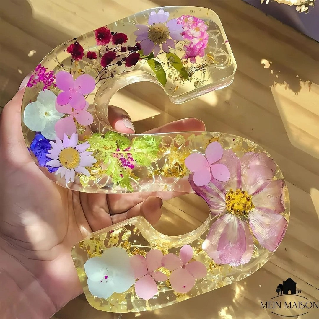 Lampe Fleur En Résine | Lettres Décoratives