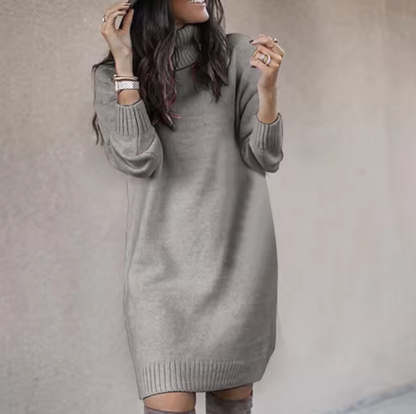 Robe Pull À Col Montant Pour Femme | Automne