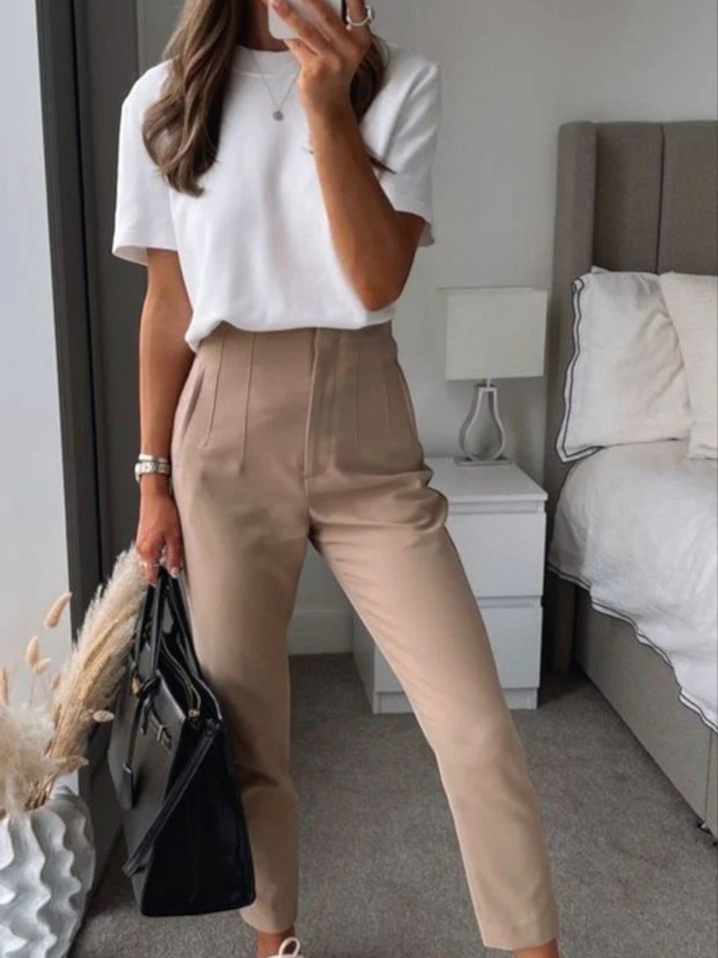 Pantalon Fuselé Élégant Pour Femme | Taille Haute