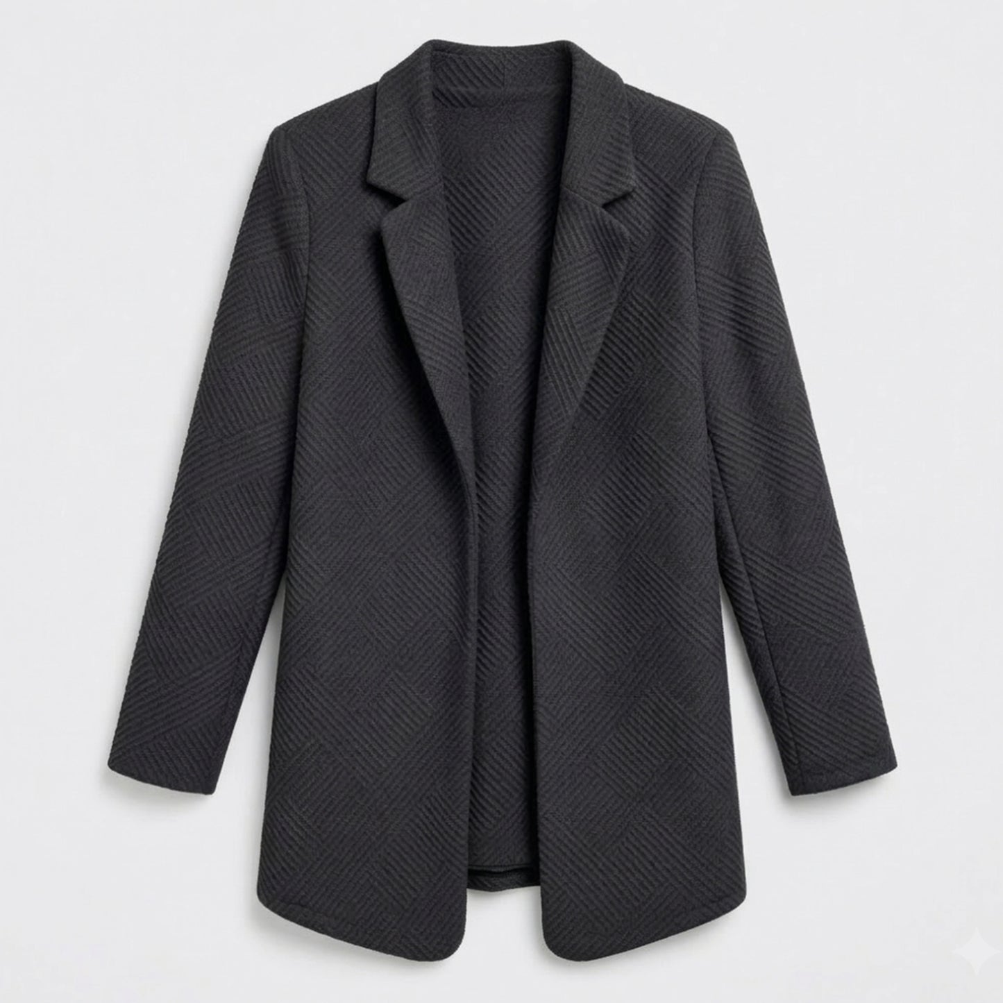 Blazer femme coton été blazer ouvert manches longues léger élégant