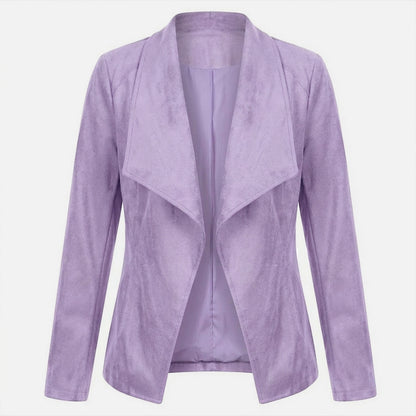 Veste femme coton printemps automne veste ouverte femme manches longues