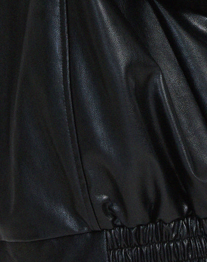 Veste En Cuir Surdimensionnée À Manches Longues Pour Femmes | Automne