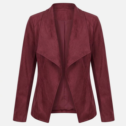 Veste femme coton printemps automne veste ouverte femme manches longues