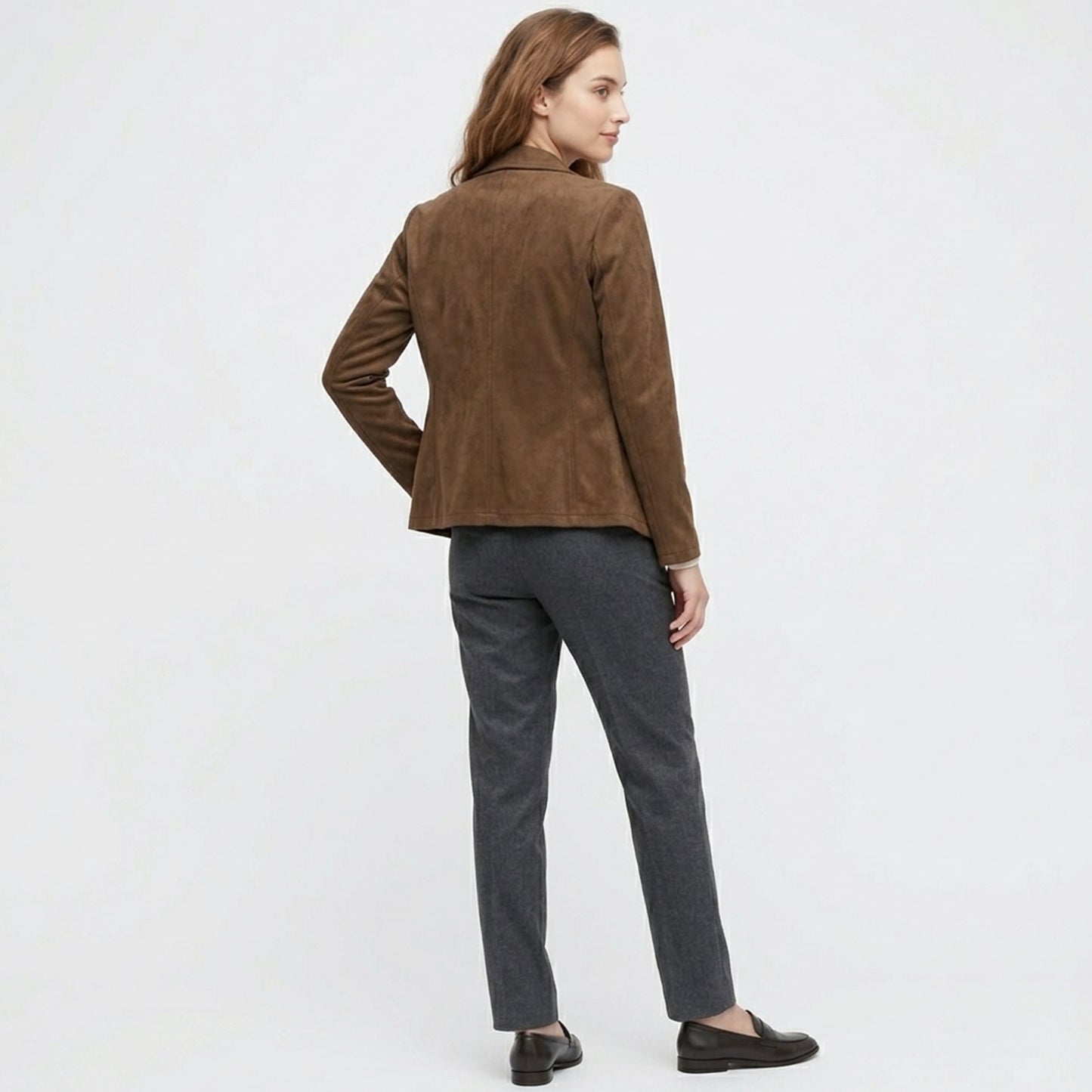 Veste femme coton printemps automne veste ouverte femme manches longues