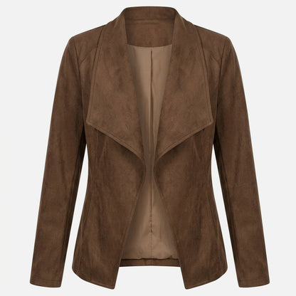 Veste femme coton printemps automne veste ouverte femme manches longues