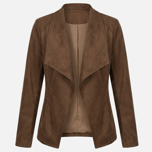 Veste femme coton printemps automne veste ouverte femme manches longues