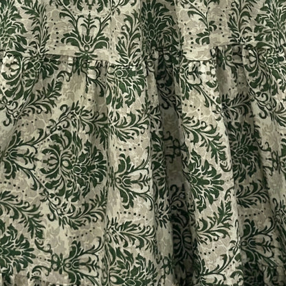 Robe longue femme coton été robe femme col V manches courtes