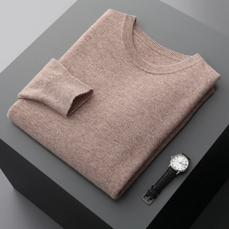 Pull Ras Du Cou Décontracté En Cachemire Pour Homme | Hiver