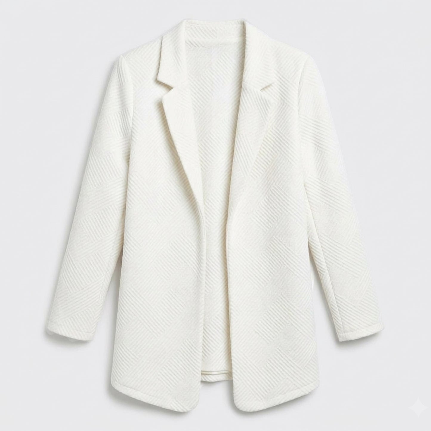 Blazer femme coton été blazer ouvert manches longues léger élégant