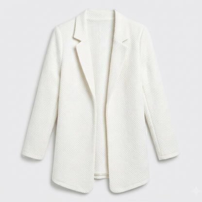 Blazer femme coton été blazer ouvert manches longues léger élégant