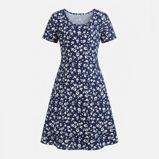 Robe femme coton fleurie été bohème robe vacances fluide élégante