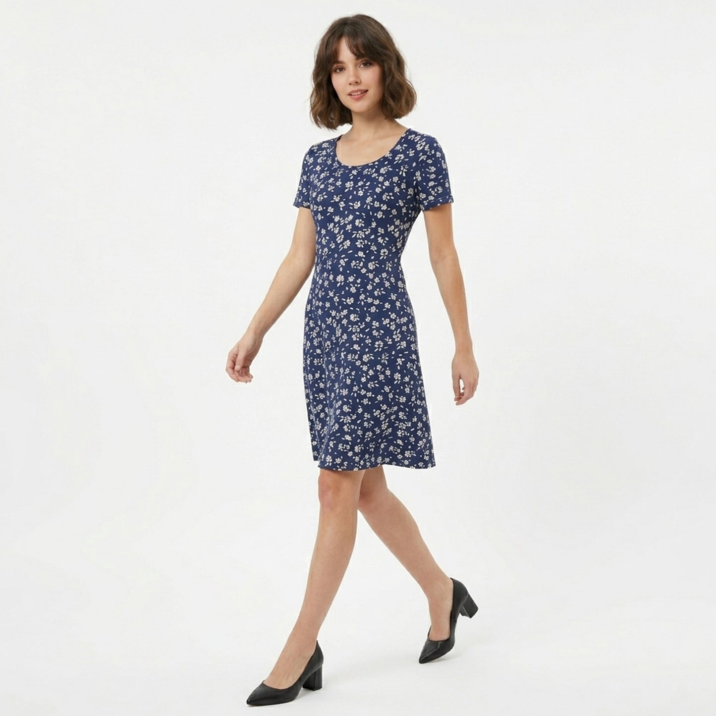 Robe femme coton fleurie été bohème robe vacances fluide élégante
