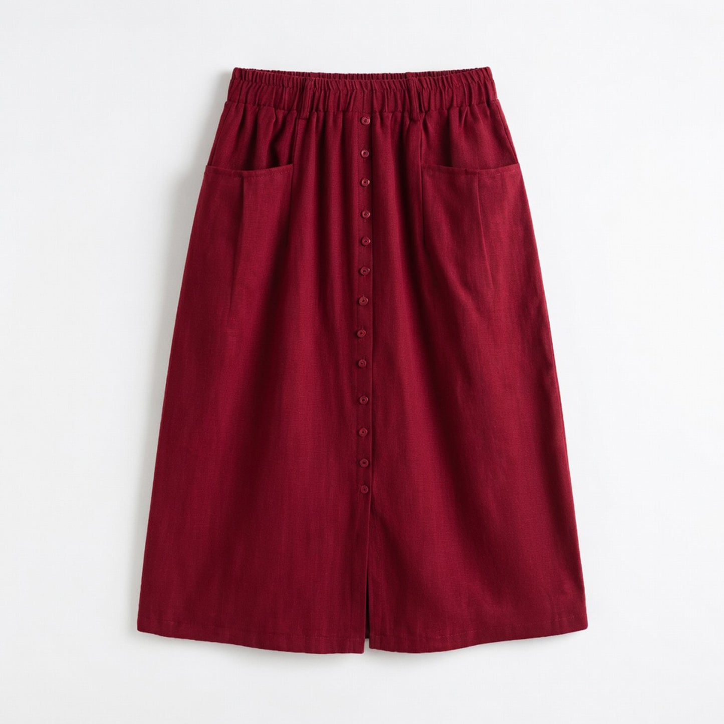 Jupe femme lin printemps été ample vintage décontractée légère