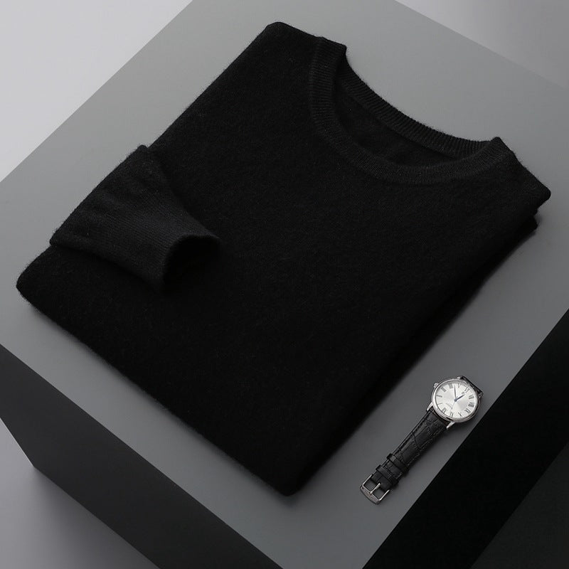 Pull Ras Du Cou Décontracté En Cachemire Pour Homme | Hiver