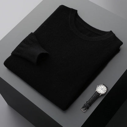 Pull Ras Du Cou Décontracté En Cachemire Pour Homme | Hiver