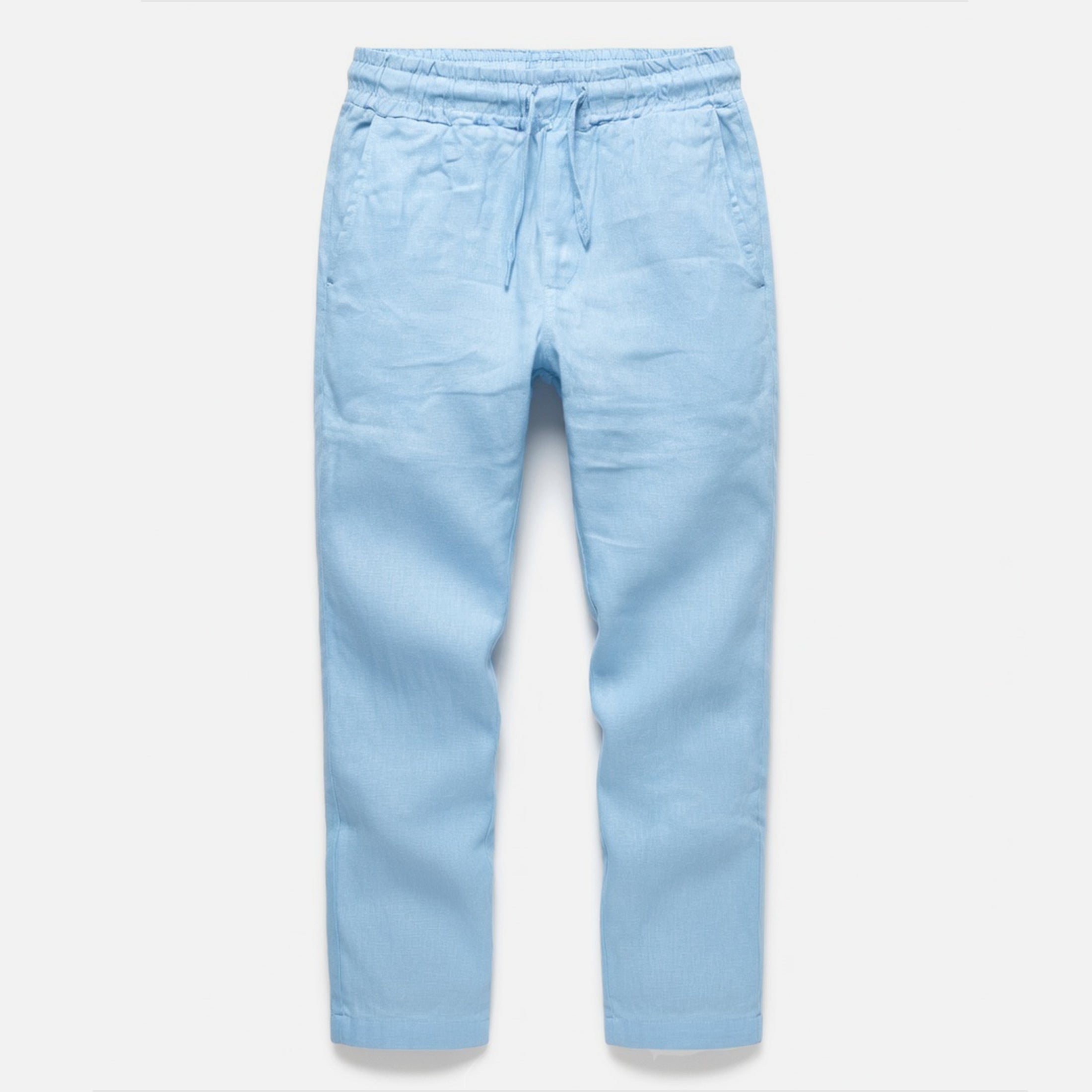 Pantalon homme coton été pantalon casual homme coupe droite pantalon sport homme