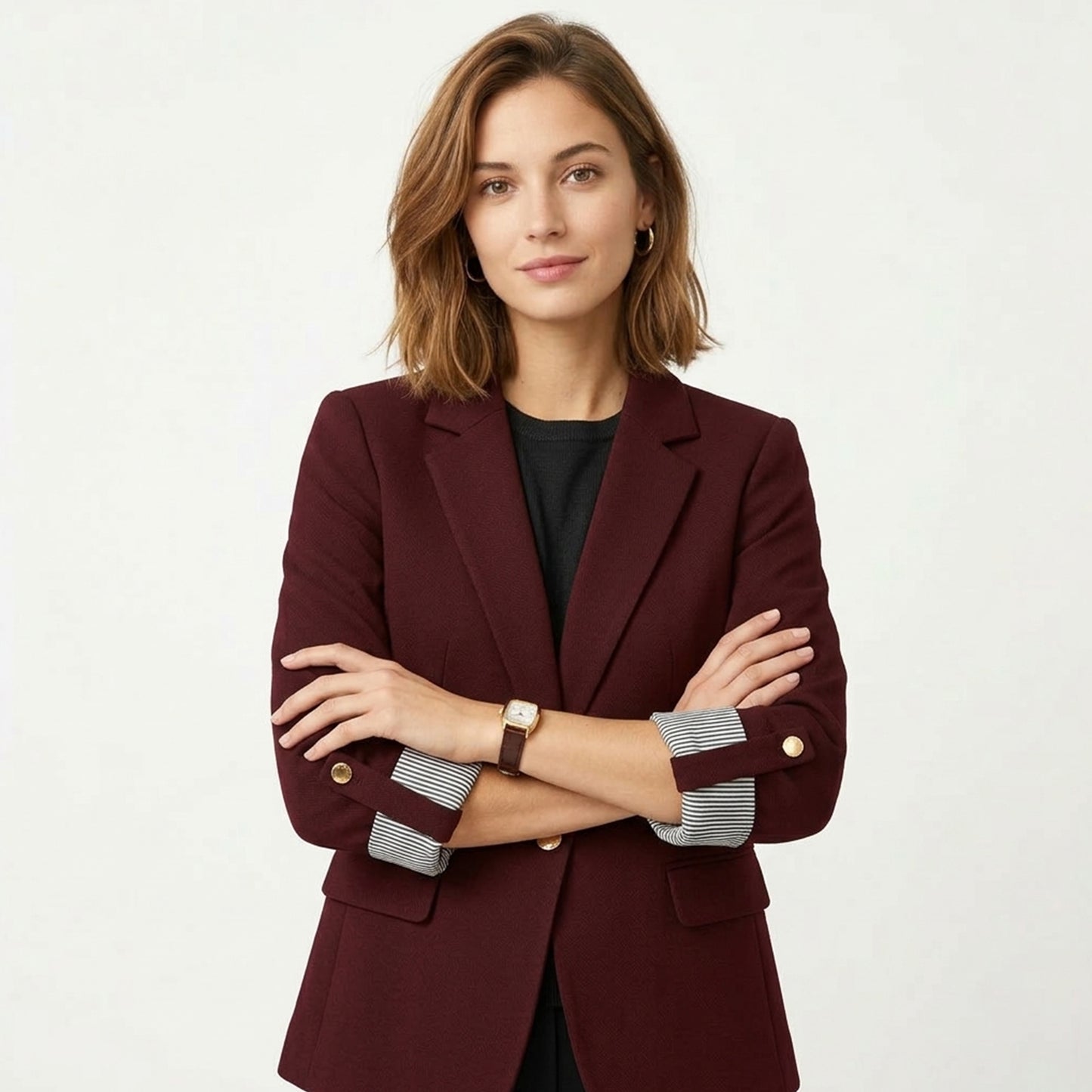 Blazer femme coton printemps automne veste blazer femme élégante