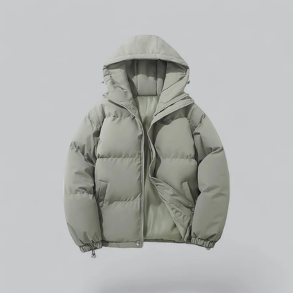 Doudoune Zippée À Capuche | Hiver