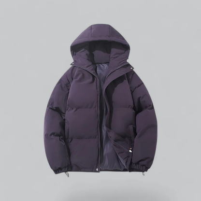 Doudoune Zippée À Capuche | Hiver