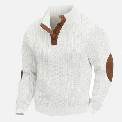 Chemise homme coton printemps automne chemise homme manches longues col montant