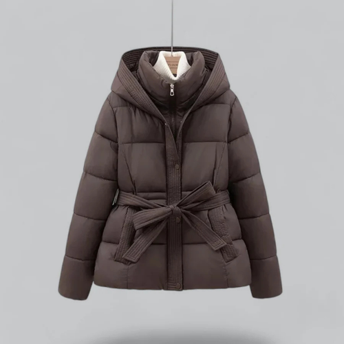 Doudoune À Capuche Pour Femme | Avec Ceinture