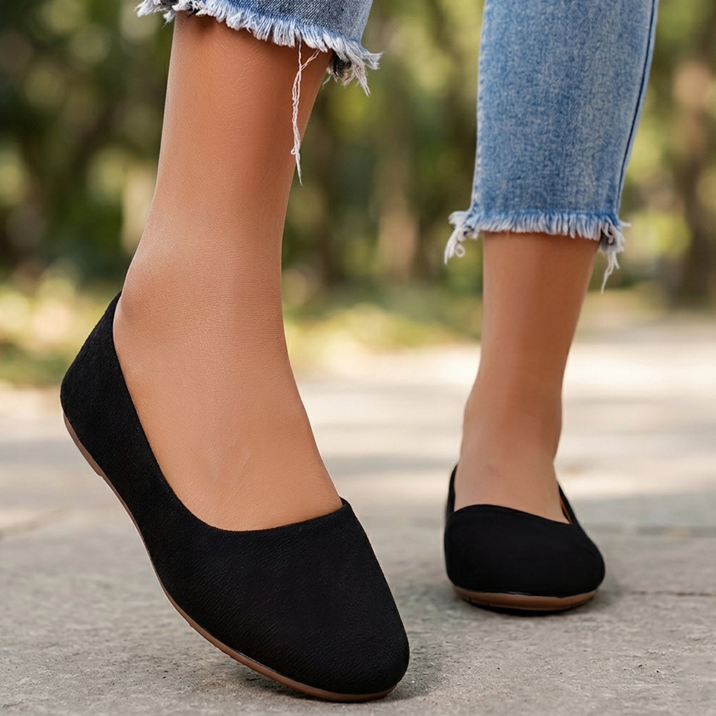 Ballerines femme cuir printemps chaussures plates femme