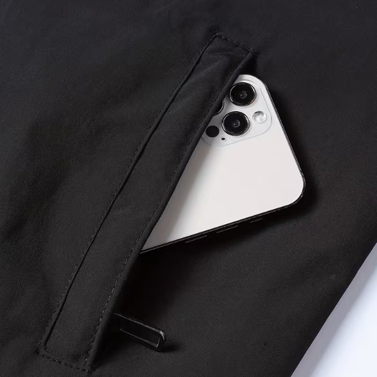 Veste homme col baseball en coton léger pour le printemps et l’automne