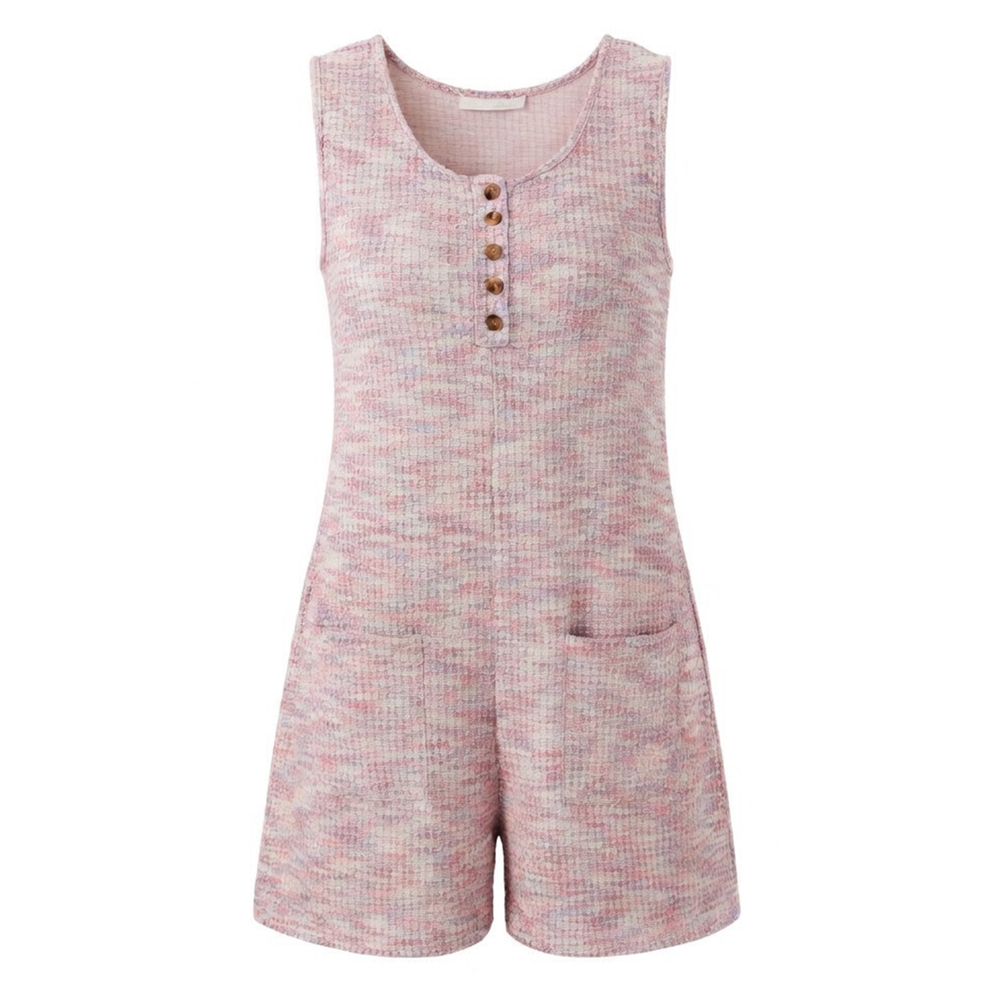 Combinaison femme coton été combinaison décontractée sans manches femme