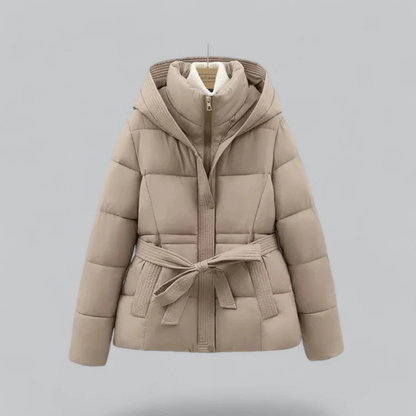 Doudoune À Capuche Pour Femme | Avec Ceinture