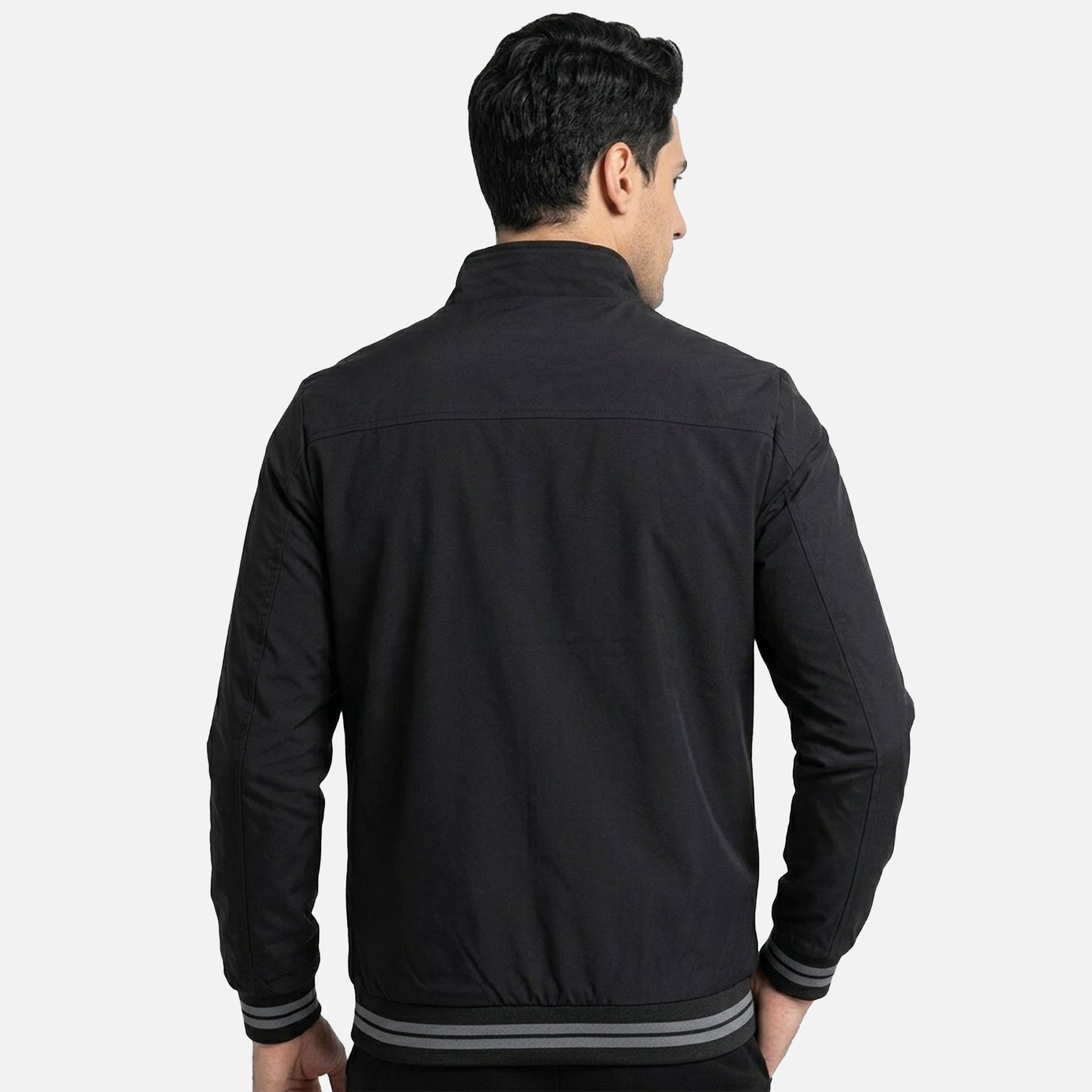 Veste homme col baseball en coton léger pour le printemps et l’automne