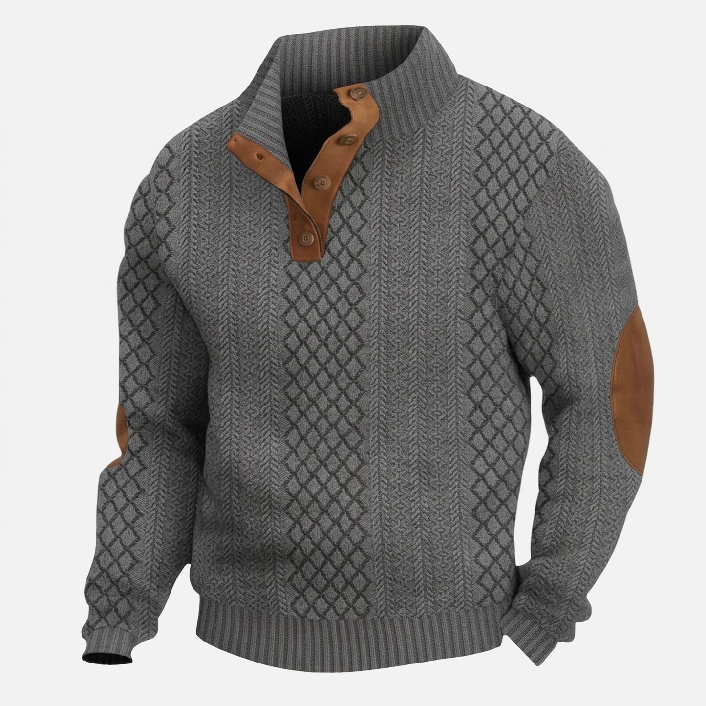 Chemise homme coton printemps automne chemise homme manches longues col montant