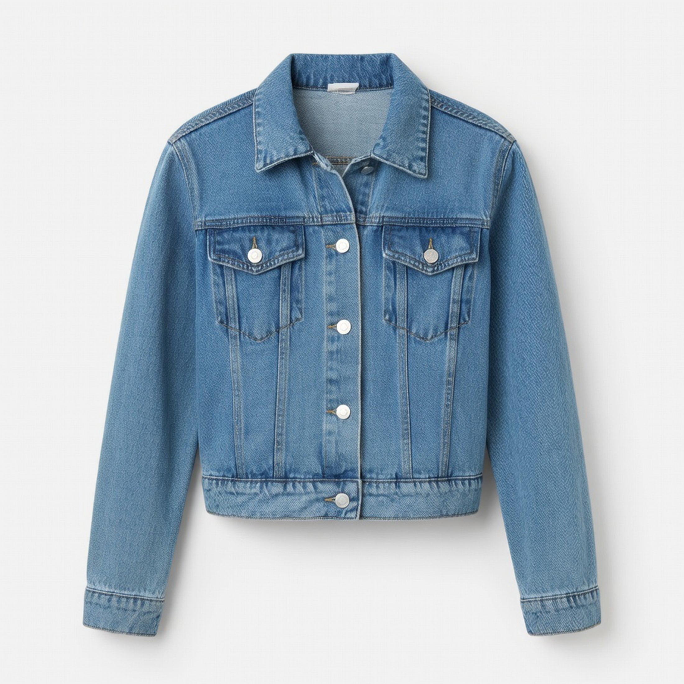 Veste en jean femme manches longues printemps coton