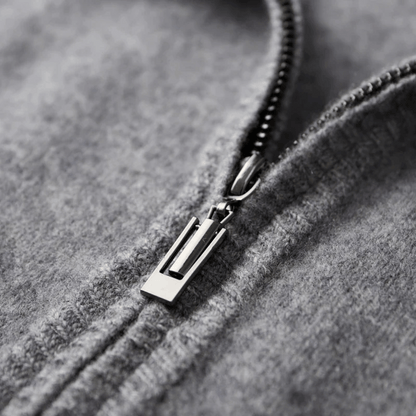 Veste Zippée En Cachemire Pour Homme Pour L'hiver | Manches Longues
