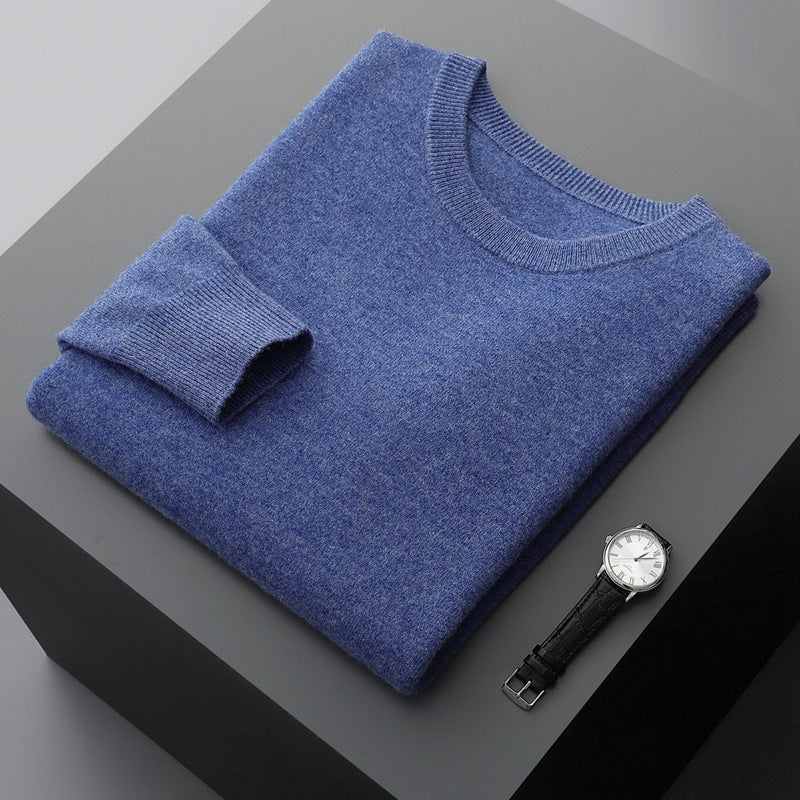 Pull Ras Du Cou Décontracté En Cachemire Pour Homme | Hiver