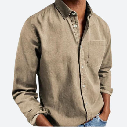 Chemise Formelle Unie Pour Homme | Avec Poche