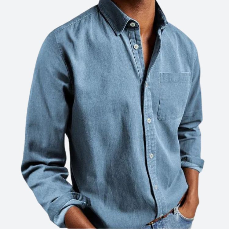 Chemise Formelle Unie Pour Homme | Avec Poche