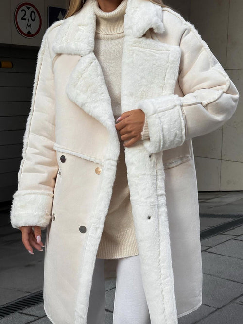 Manteau Long En Peluche Pour Femme | Hiver