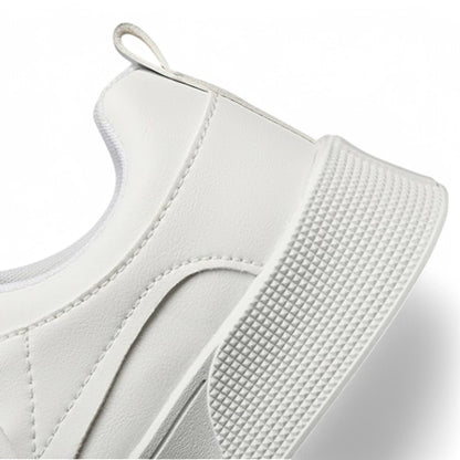 Baskets Minimalistes Blanches Pour Homme | À Lacets