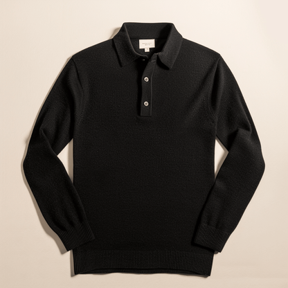 Polo En Tricot Pour Homme | Manches Longues