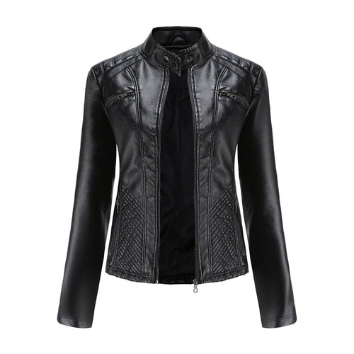 Veste En Cuir Tendance Pour Femme | Fermeture Éclair