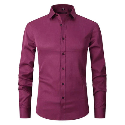Chemise Formelle Sans Repassage Pour Homme | Haute Élasticité