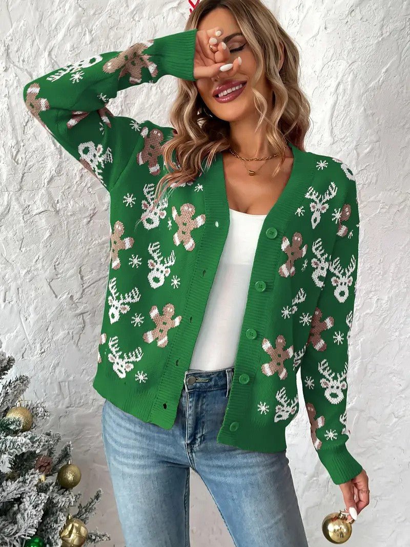 Cardigan Femme Festif – Douillet avec Motifs de Noël 10
