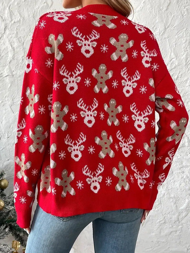 Cardigan Femme Festif – Douillet avec Motifs de Noël 3