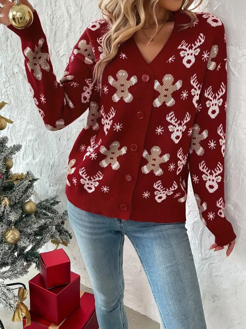 Cardigan Femme Festif – Douillet avec Motifs de Noël 7